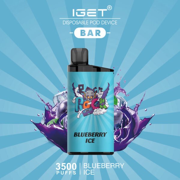 IGET Bar 3500 Puff Blueberry Ice Disposable Vape Wholesale Australia - Buy IGET Bar 3500 Puff Blueberry Ice Disposable Vape Bulk