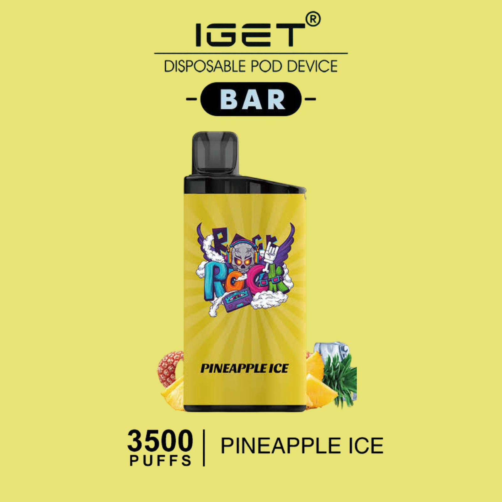 IGET Bar 3500 Puff – Pineapple Ice Wholesale Australia - Buy IGET Bar 3500 Puff – Pineapple Ice Bulk