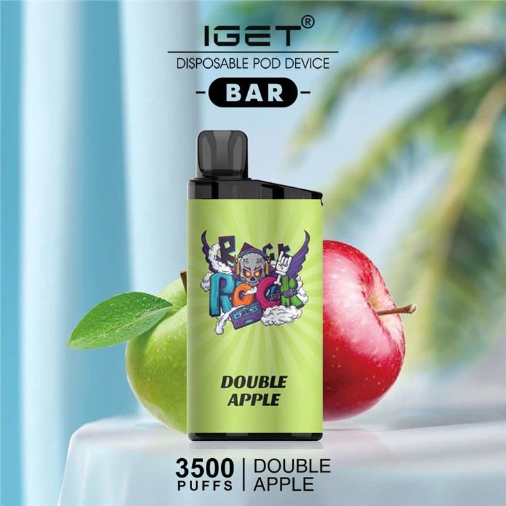 IGET Bar 3500 Puff Vape – Double Apple Wholesale Australia - Buy IGET Bar 3500 Puff Vape – Double Apple Bulk