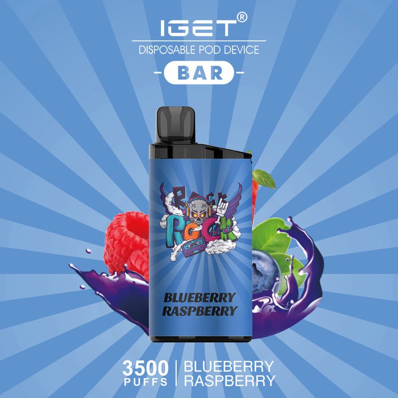 IGET Bar 3500 Puff Vape – Blueberry Raspberry Wholesale Australia - Buy IGET Bar 3500 Puff Vape – Blueberry Raspberry Bulk