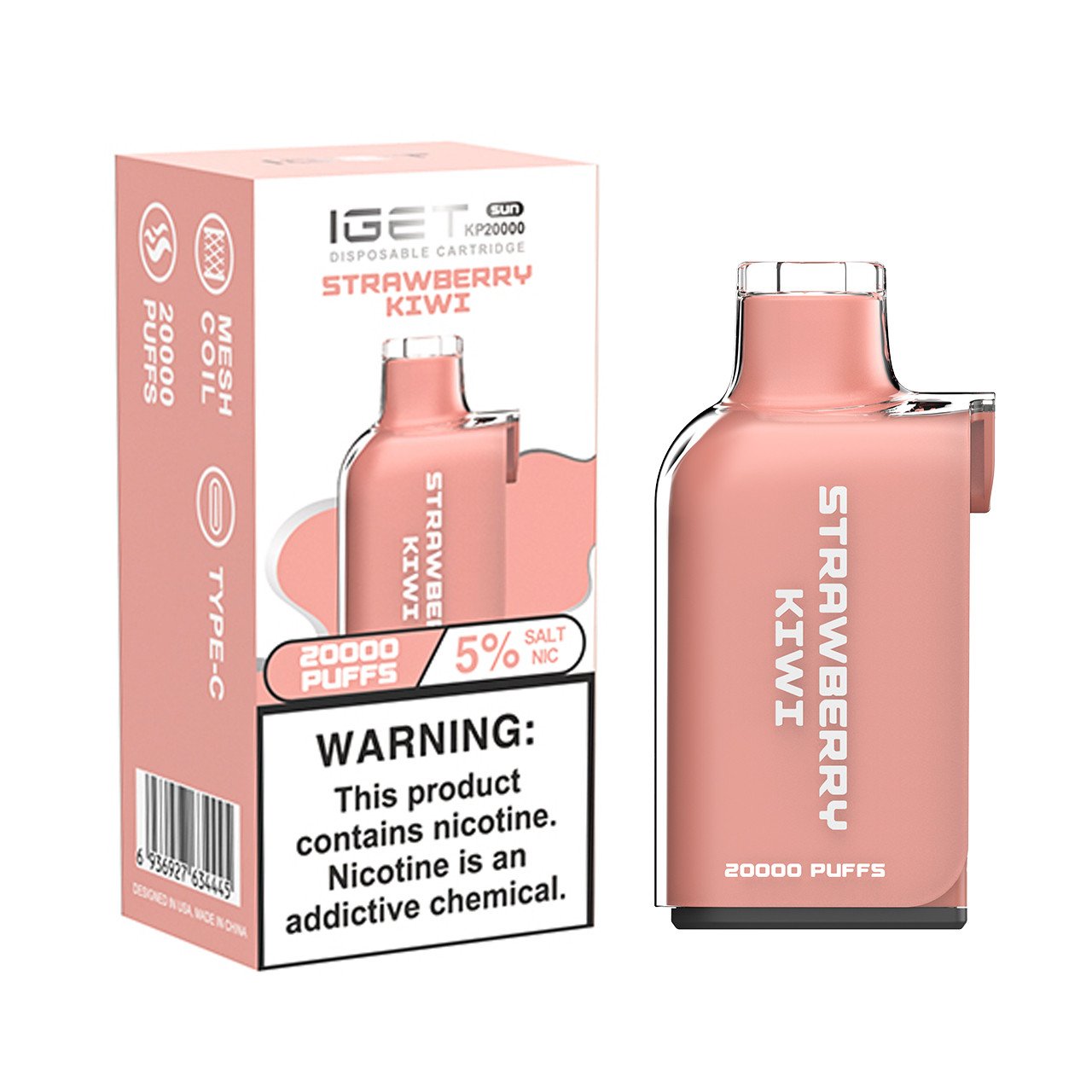 Strawberry Kiwi Ice – IGET Sun KP20000